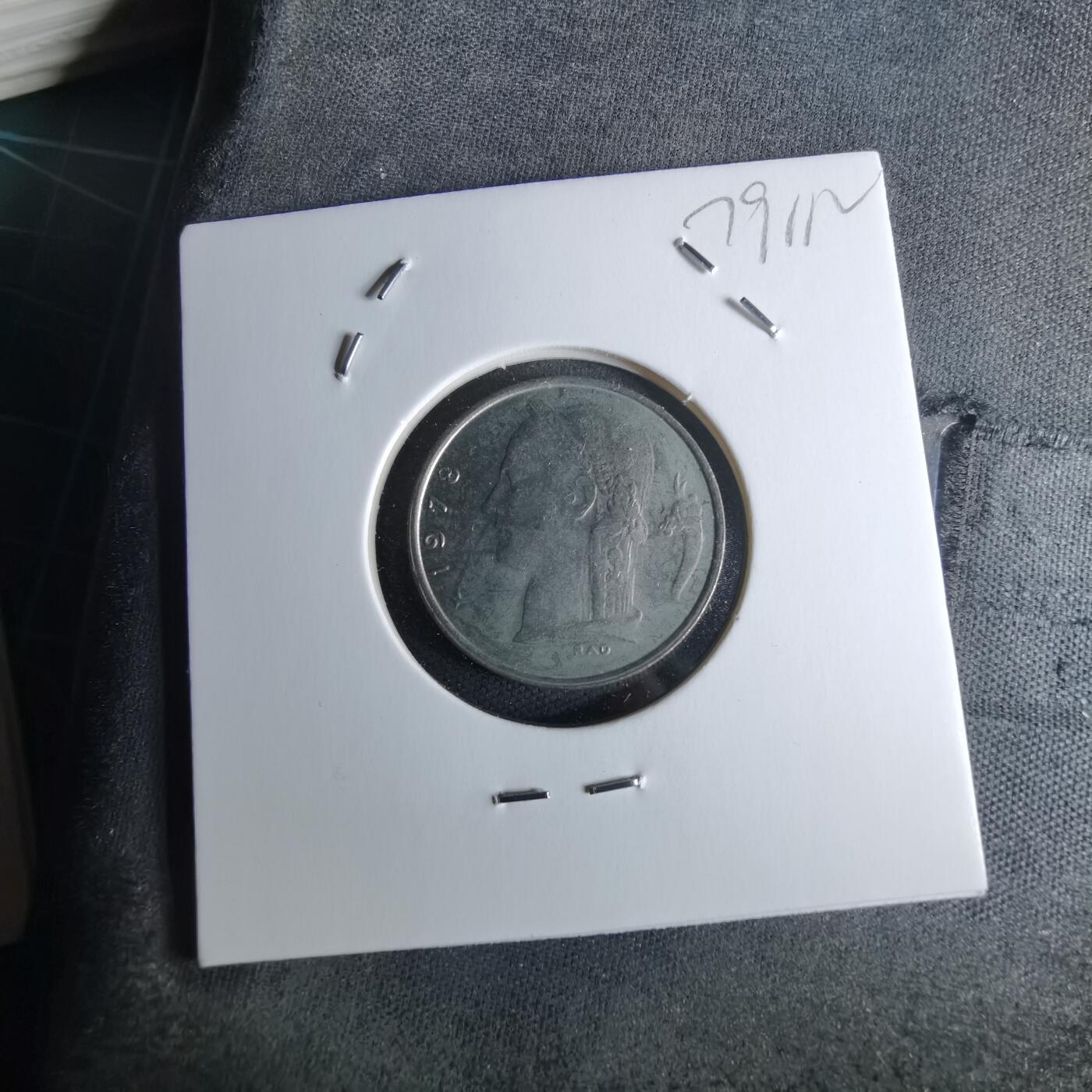 沼泽如烟--第979场 比利时1978年1法郎