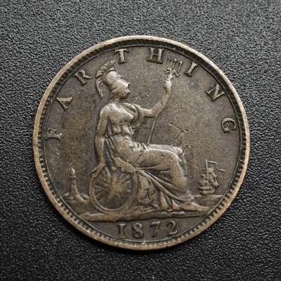 【淘币小摊】限时拍第八百五十七拍  老铜币场  满百包邮可预留两周  周一统一发货  - 英国1872年维多利亚法新铜币