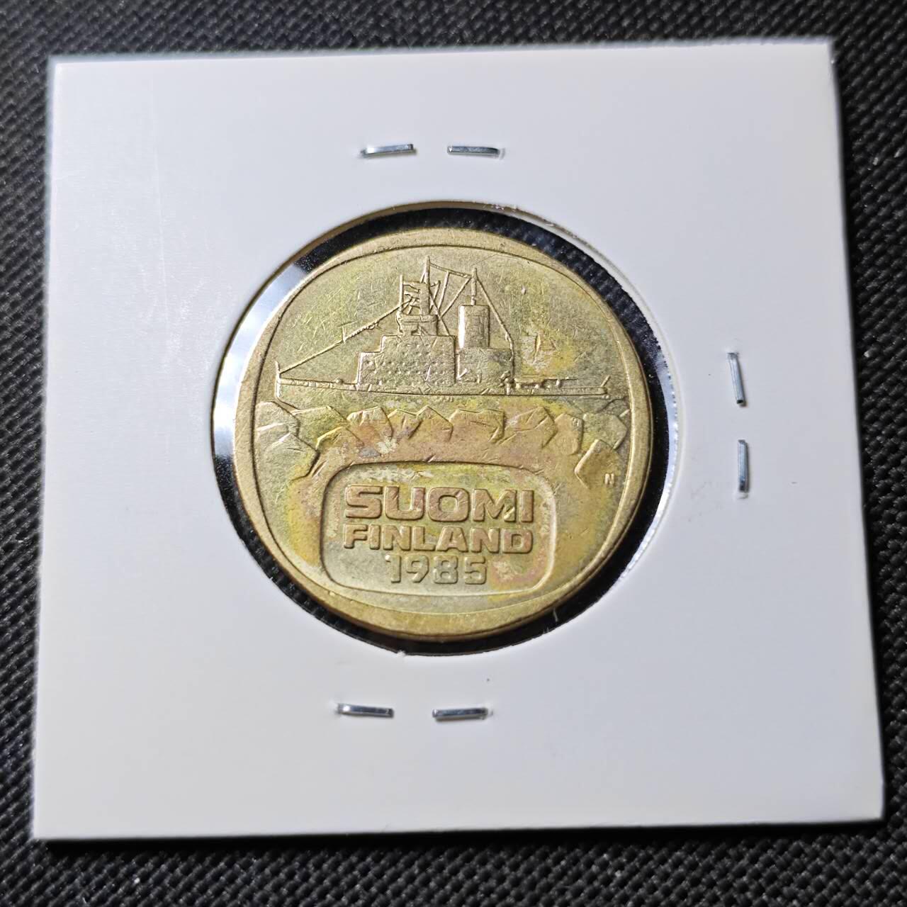 KK钱币收藏小铺  第390期  2月预留时间 周末发货  芬兰5马克破冰船