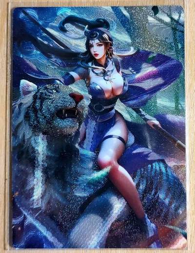 春节前倒数第二场！！龙虎卡牌-七四场（满200元包邮，无佣金，每周六结拍，欢迎送拍） - 粗闪 日替内室系列 穆桂英胯下白虎