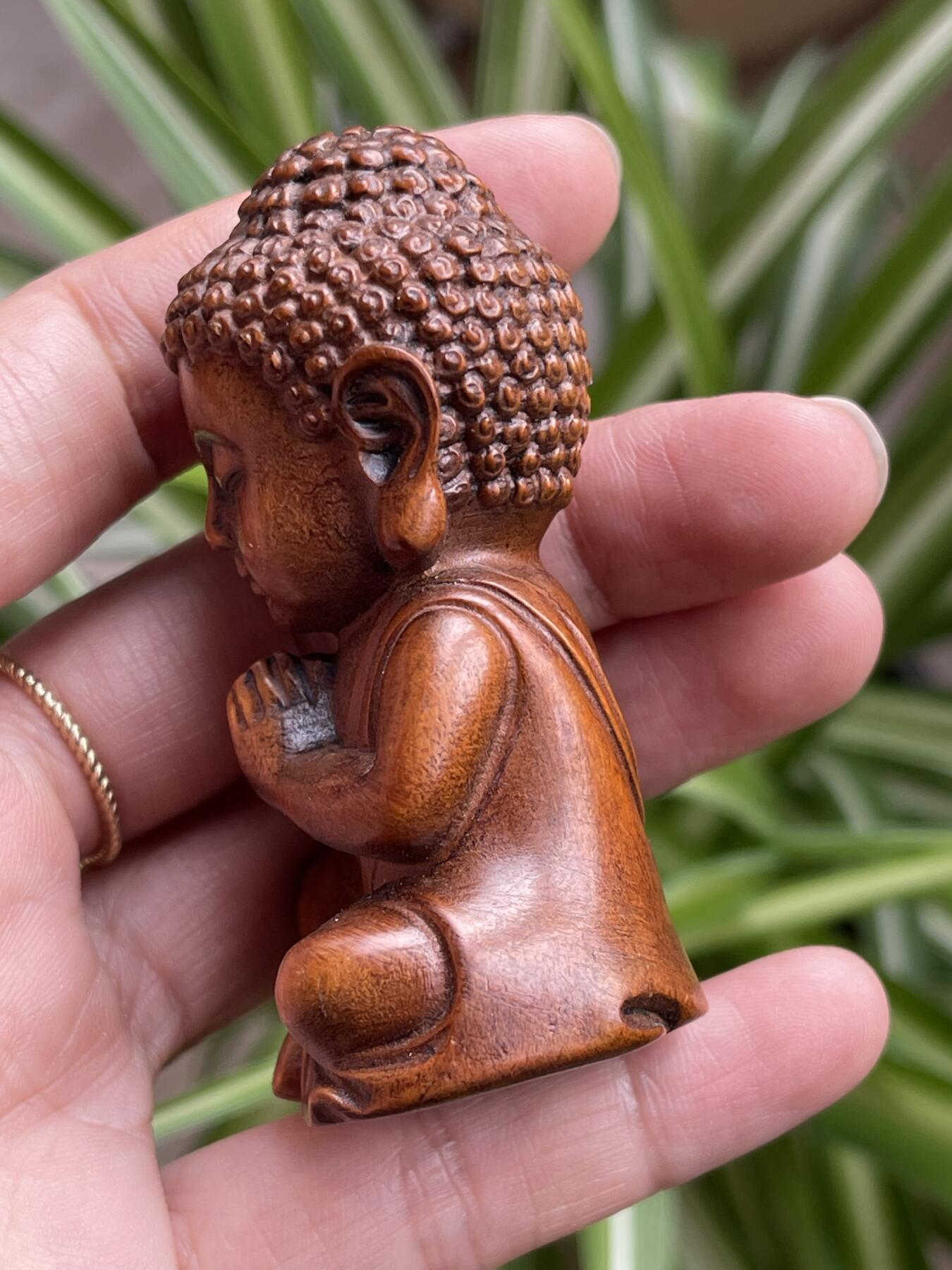 喵了个咪的第三期木器杂项小摆件拍卖 黄杨木佛