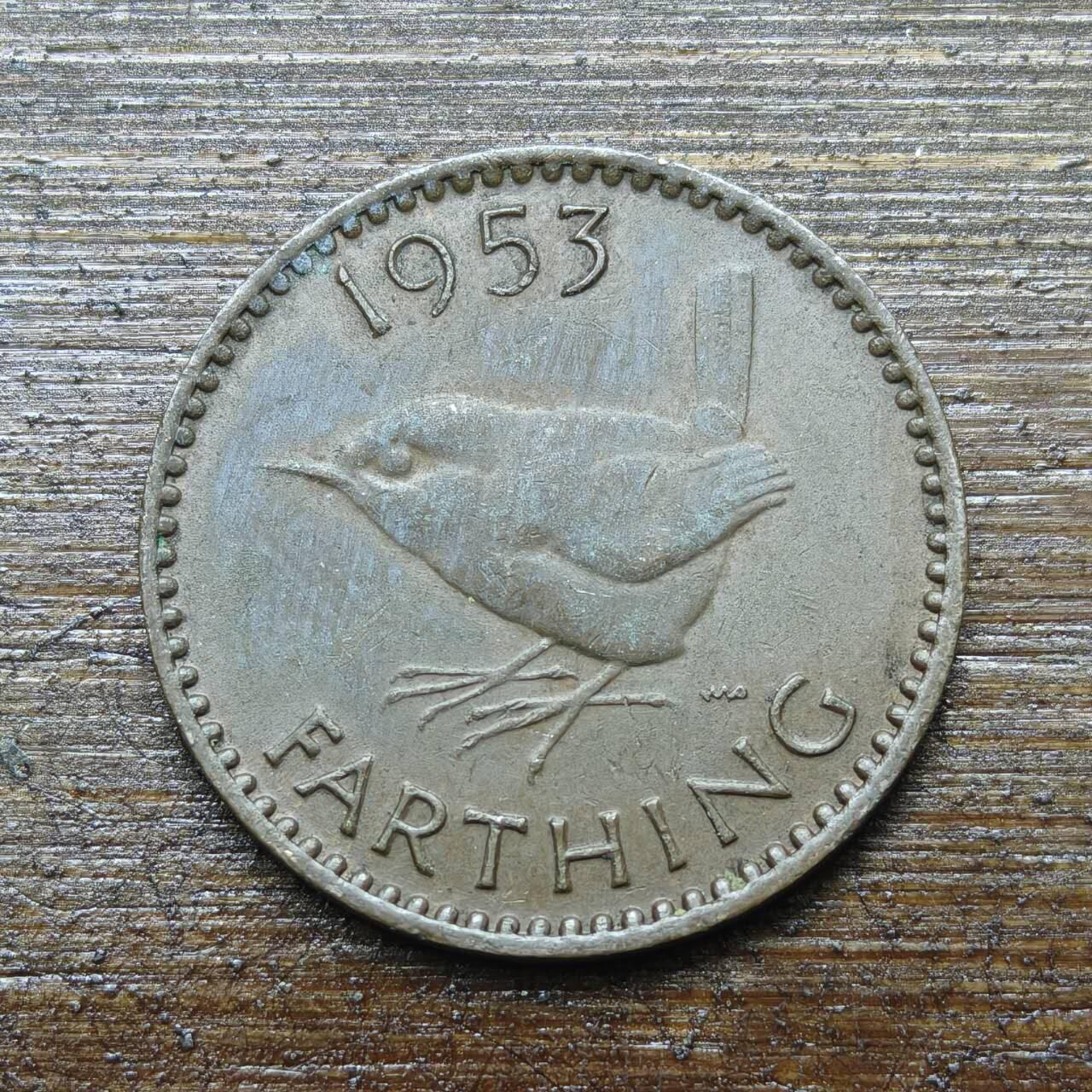 【铜匠收藏】★第142★散币专场 不寄存，30包邮。不满30元，支付5元运费。《接受代拍 代送NGC评级》 79【无寄存】英国 1953年 1法新 铜币