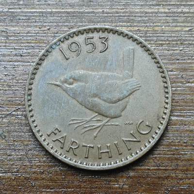 【铜匠收藏】★第142★散币专场 不寄存，30包邮。不满30元，支付5元运费。《接受代拍 代送NGC评级》 - 79【无寄存】英国 1953年 1法新 铜币