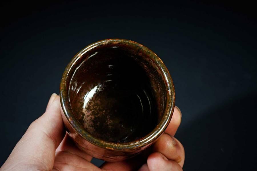 上海都达杂项专场十二（全场包邮】 陨石杯子一对89-4