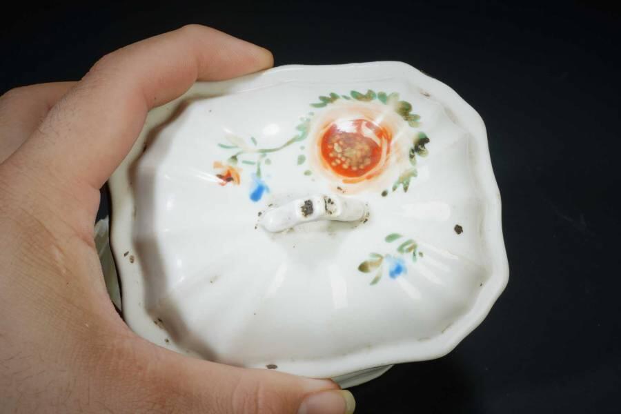 上海都达杂项专场十一（全场包邮） 粉彩花卉香皂盒83-56