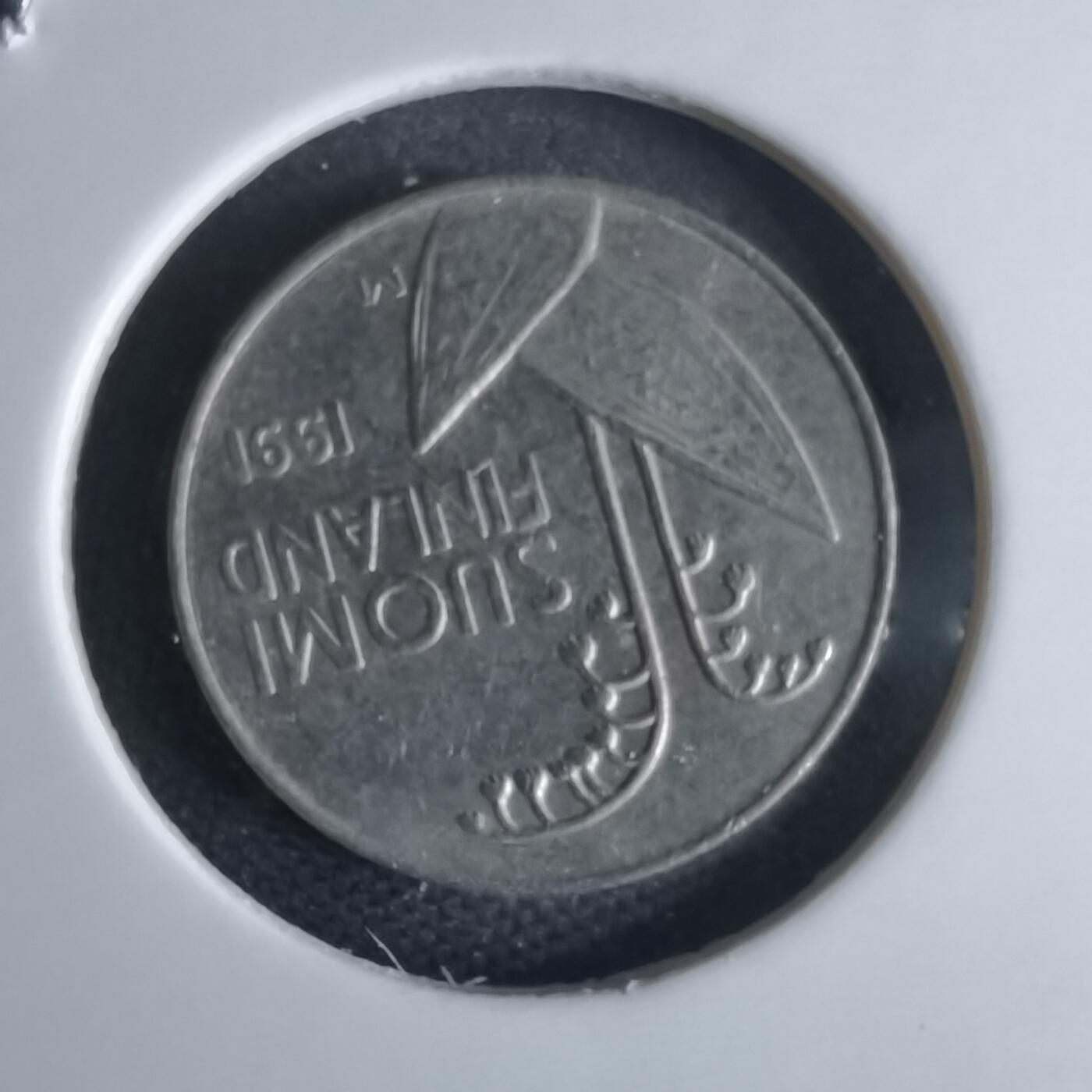 沼泽如烟--第980场 芬兰1991年10芬尼