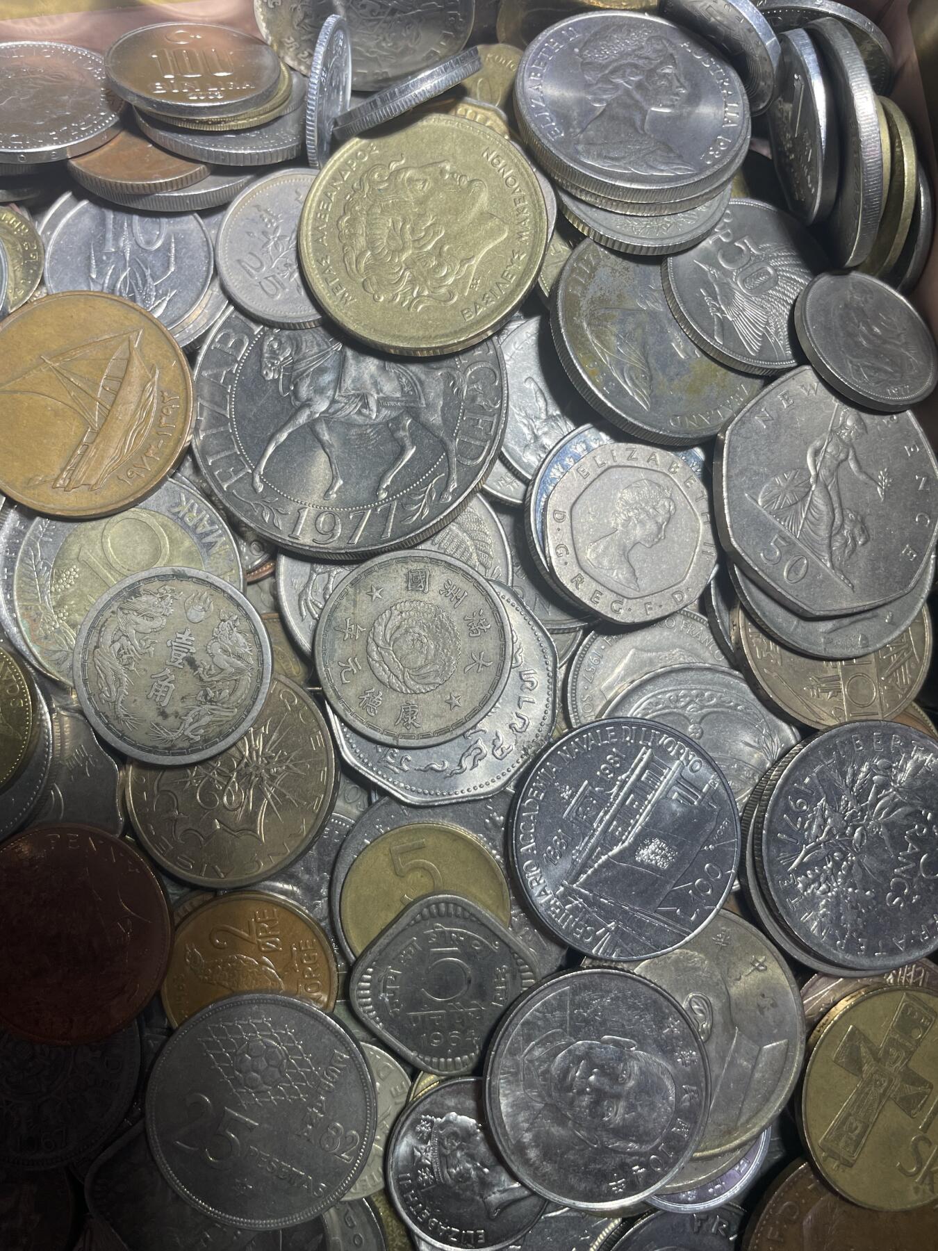 回流0201 各国硬币（不含日币）18斤