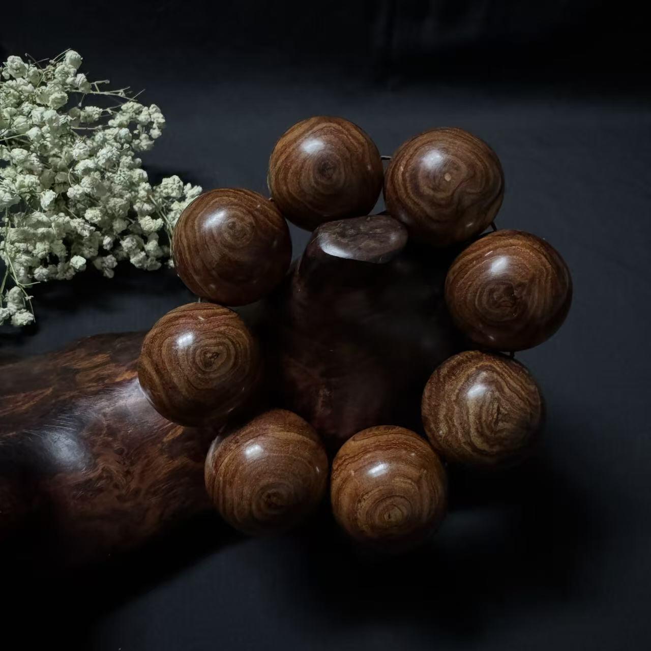 零元拍：海南黄花梨 霸气大手珠 35MM 霸气吧