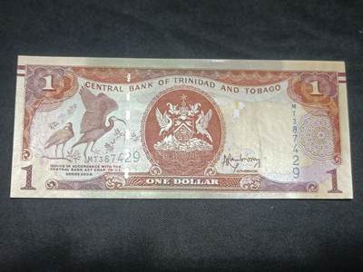 【游宝拍卖】乙巳蛇年第115期 蛇年收官场 - 特立尼达和多巴哥-1元【1979年 全新UNC】
