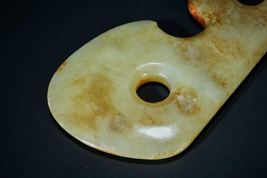 上海都达杂项专场十二（全场包邮】 和田古玉双联璧89-19