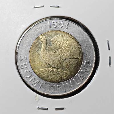 KK钱币收藏小铺  第390期  2月预留时间 周末发货 -  芬兰10马克双色币