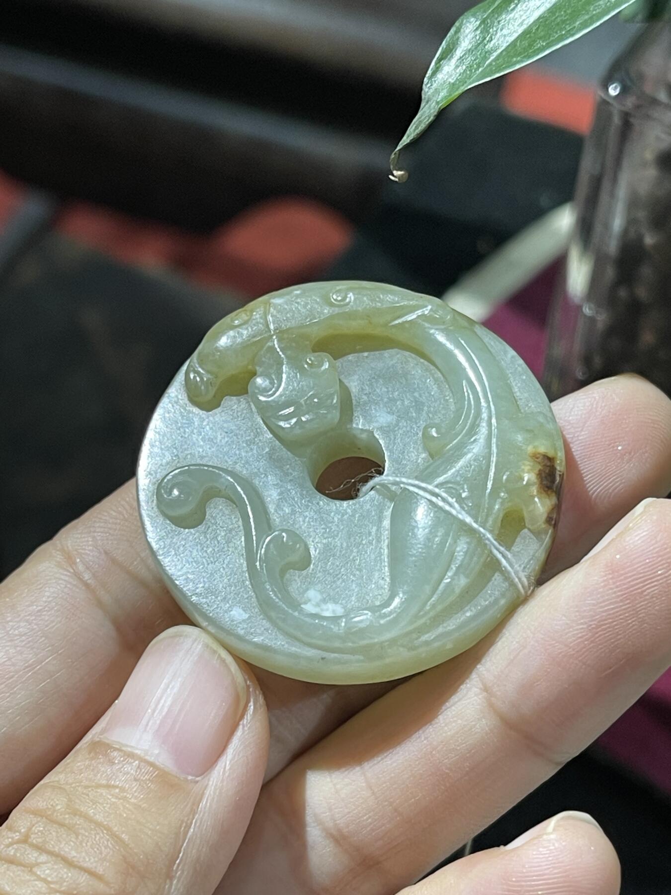 喵了个咪的第二期玉器杂项拍卖 和田玉螭龙币