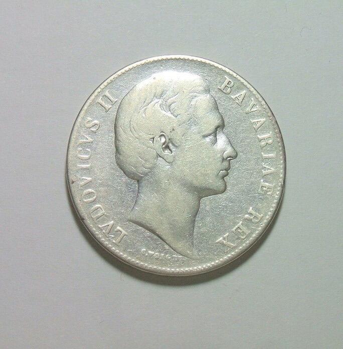 【银】德国巴伐利亚1869年 圣母抱婴1泰勒银币 好品  #外国银币