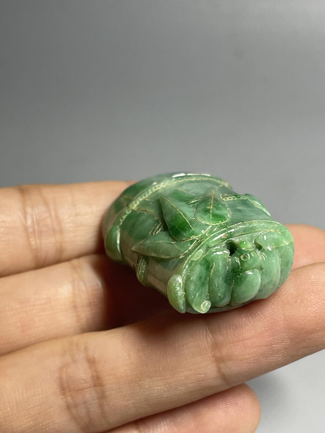 喵了个咪的第二期玉器杂项拍卖 天然翡翠节节高升