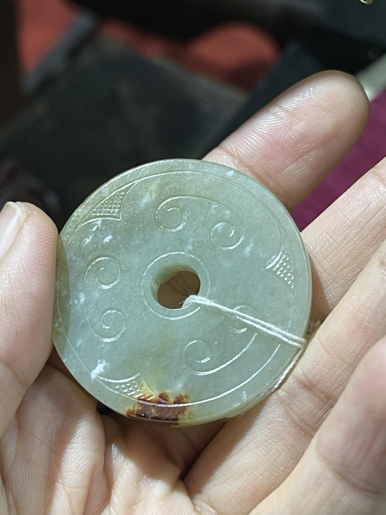 喵了个咪的第二期玉器杂项拍卖 和田玉螭龙币