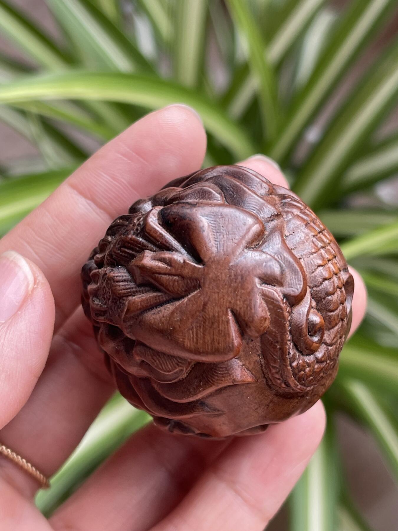 喵了个咪的第三期木器杂项小摆件拍卖 黄杨木手把件