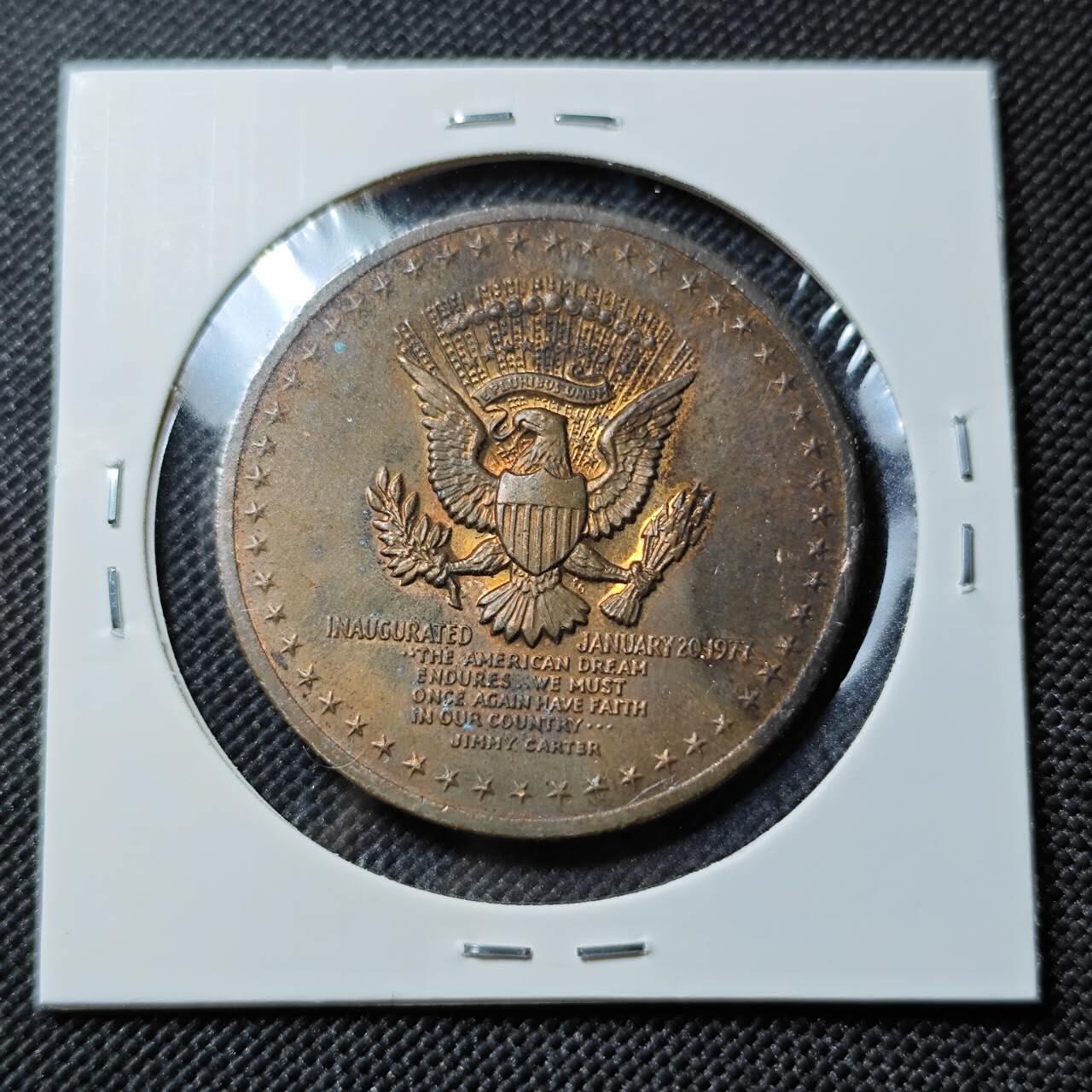 KK钱币收藏小铺  第390期  2月预留时间 周末发货  美国总统纪念铜章