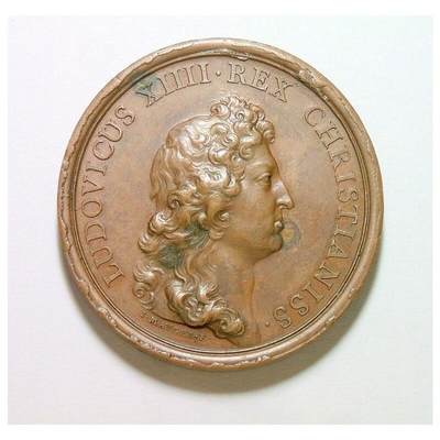 【艺术】法国艺术大章1663年 太阳王路易十四马尔塞战役高浮雕精制大铜章 40MM - 【艺术】法国艺术大章1663年 太阳王路易十四马尔塞战役高浮雕精制大铜章 40MM