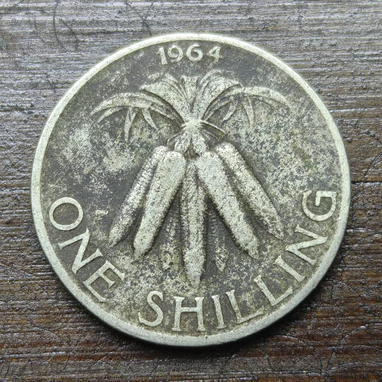 【铜匠收藏】★第143★散币专场 不寄存，30包邮。不满30元，支付5元运费。《接受代拍 代送NGC评级》 13【无寄存】马拉维 1964年 1先令 国父班达总统