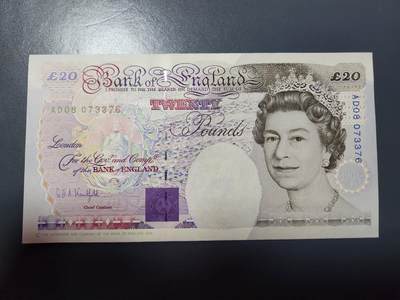 1月29号晚上8点 外国纸币自动截拍第15场 - 英国20镑 新品