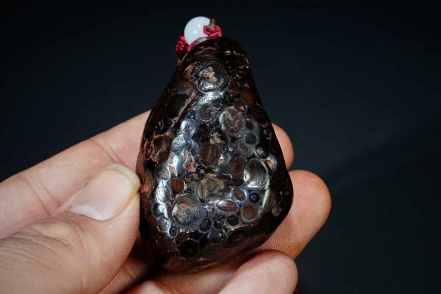 上海都达杂项专场十二（全场包邮】 陨石手把件89-3