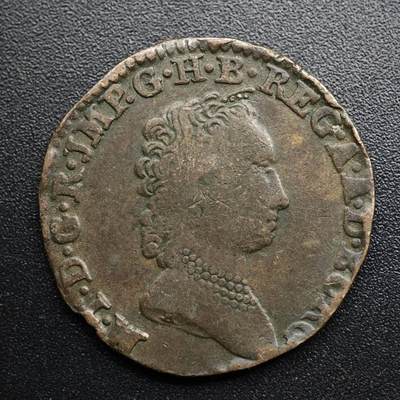 【淘币小摊】限时拍第八百五十七拍  老铜币场  满百包邮可预留两周  周一统一发货  - 奥属尼德兰1730年1杜伊特铜币