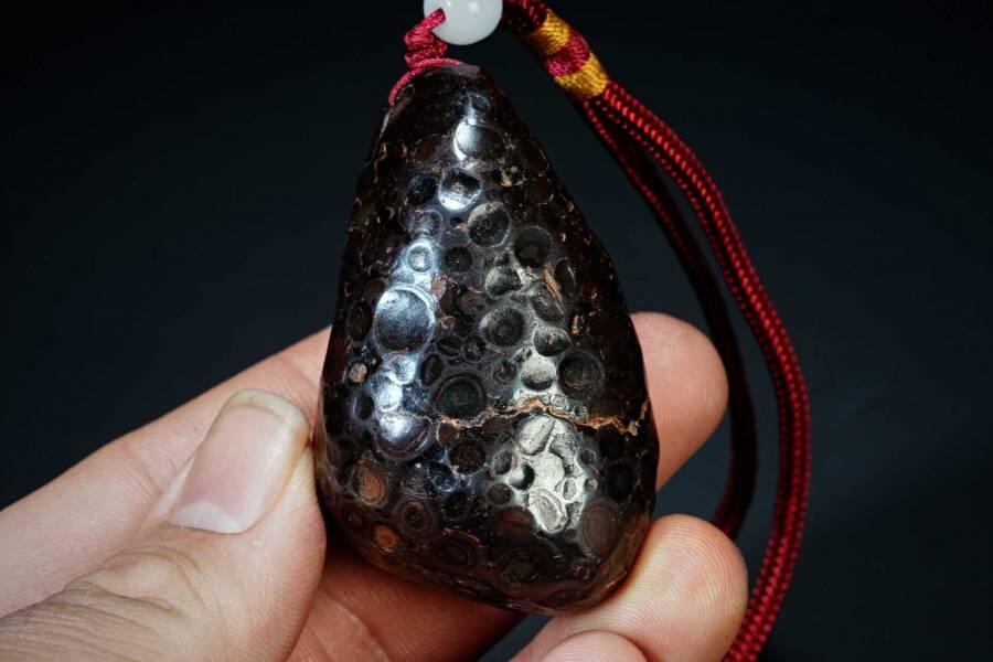 上海都达杂项专场十二（全场包邮】 陨石手把件89-3