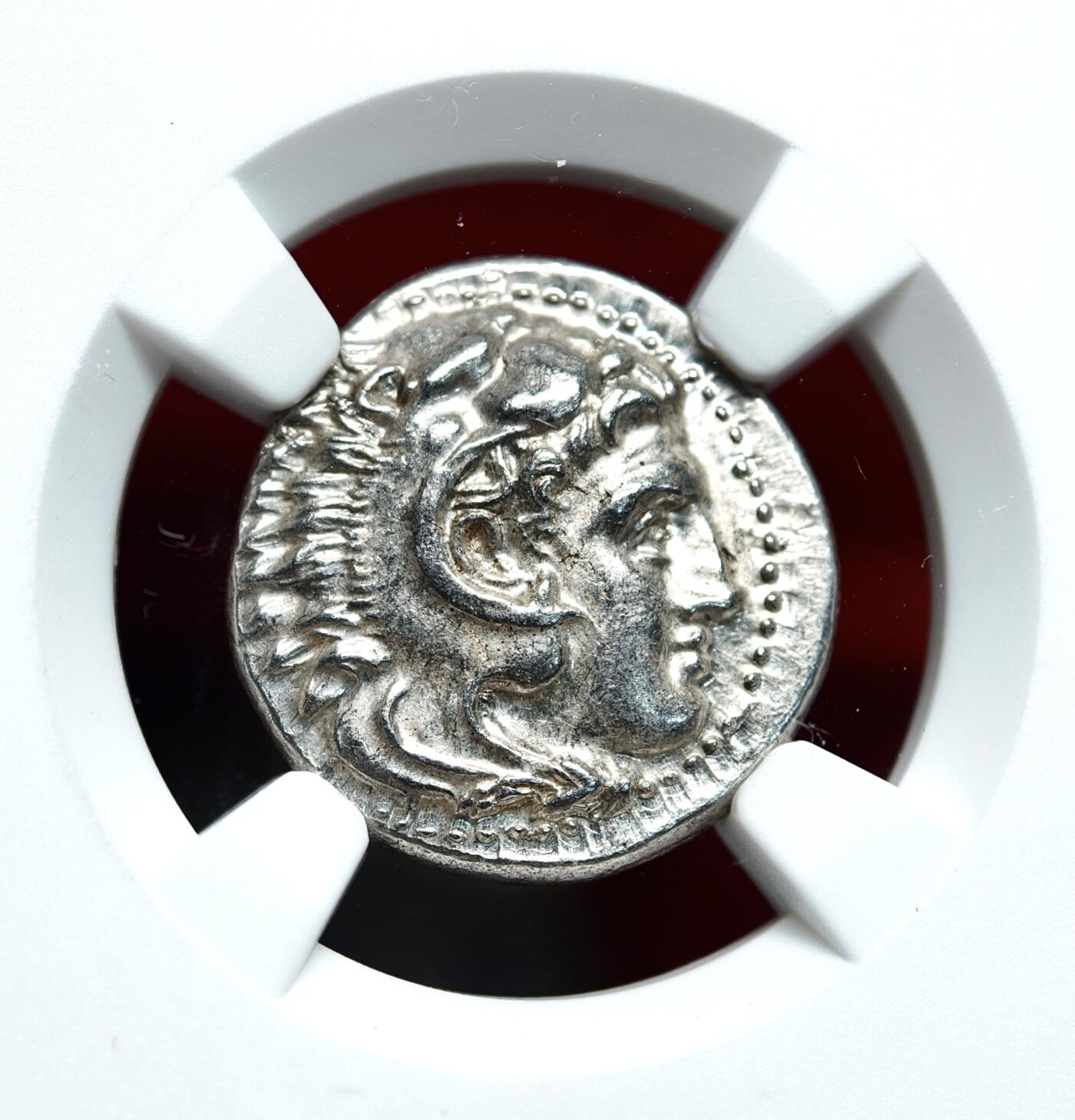 NGC评级CHAU➕⭐古希腊亚历山大大力神一德银币