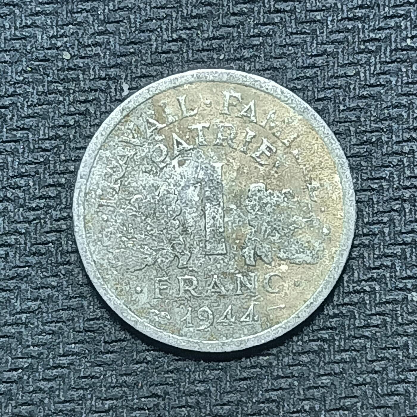 逸泉钱币2026B世界钱币纪念币纸币第八组B831-1230 888法国维希政府1法郎