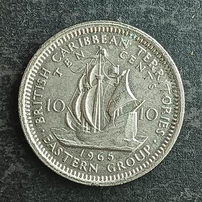 逸泉钱币2026第十四场世界各国散币纪念币A1214-1613 - 1494 东加勒比10分硬币