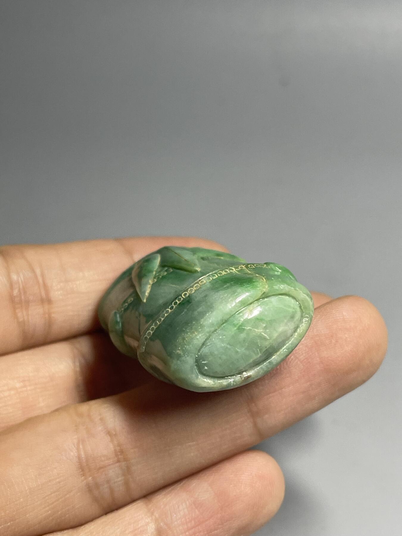 喵了个咪的第二期玉器杂项拍卖 天然翡翠节节高升