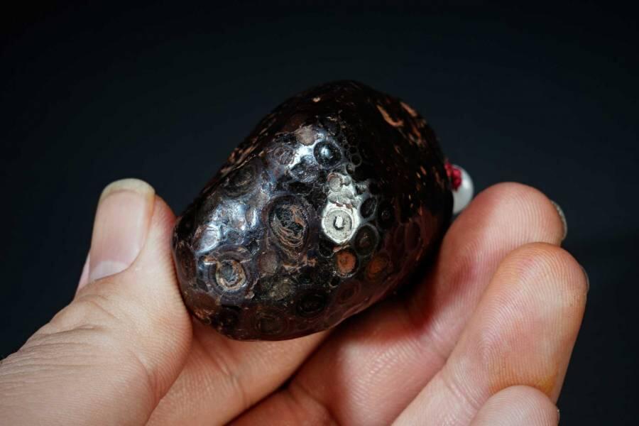 上海都达杂项专场十二（全场包邮】 陨石手把件89-3