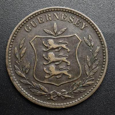 【淘币小摊】限时拍第八百五十七拍  老铜币场  满百包邮可预留两周  周一统一发货  - 根西岛1903年8道布铜币