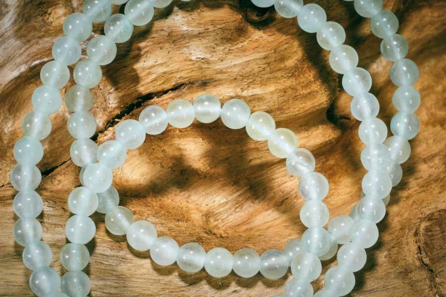 上海都达杂项专场十二（全场包邮】 天然白冰翡翠（A货）项链89-7