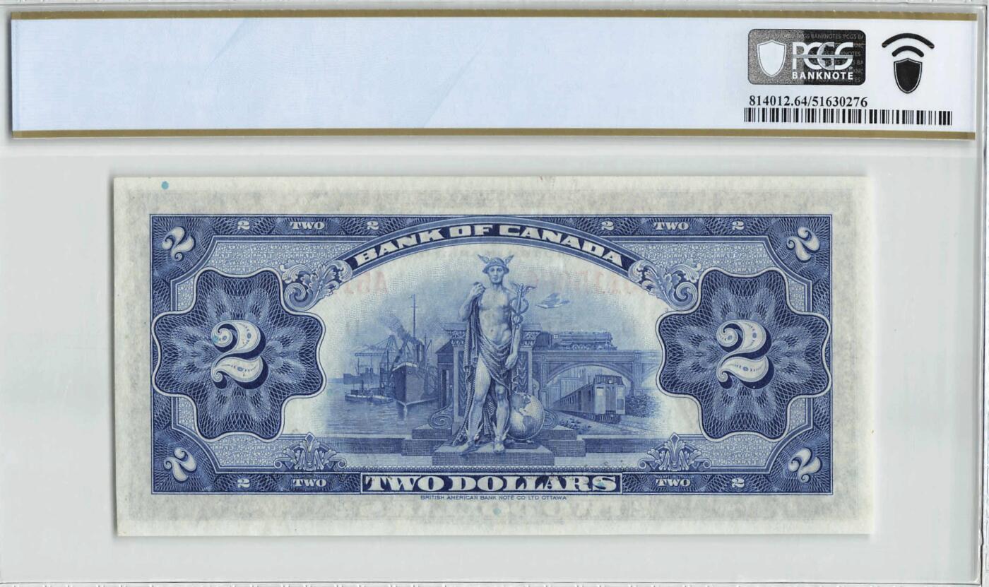 小福收藏拍卖第200期 【庆典场 中拍就有好礼相赠】评级币精选场 本期有捷克斯洛伐克20年100克朗慕夏作品大珍 69分倒置百位号布隆迪世界最大纸币  35年版加拿大经典 苏格兰格拉斯哥大学500年纪念钞倒置小号 卡塔尔80年100里亚尔冠军分 美国教育券 意大利拉斐尔 乌克兰 库克群岛 墨西哥 南斯拉夫 亚美尼亚等多国精美高分珍稀老钞精品纸币 加拿大 1935年 2元 玛丽皇后 A冠 靓号5115066 PCGS64 PPQ