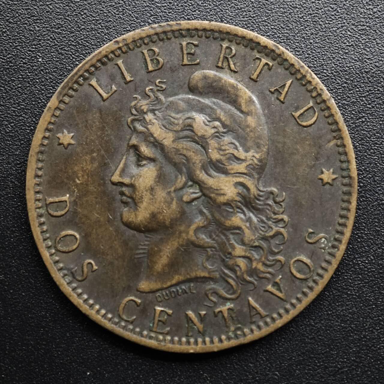 【淘币小摊】限时拍第八百五十七拍  老铜币场  满百包邮可预留两周  周一统一发货  阿根廷1894年2分铜币