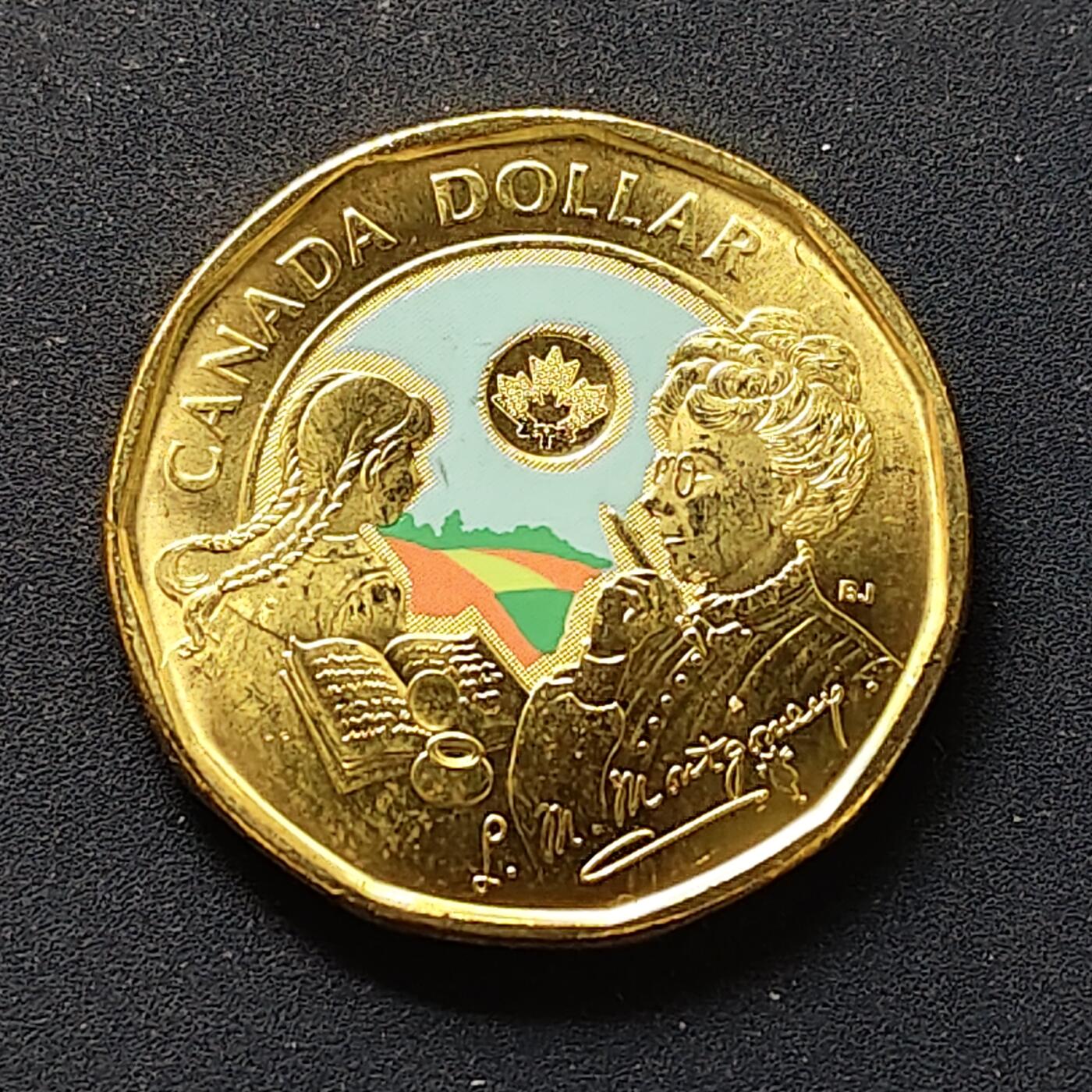 【全场包邮】纯粹捡漏拍498场-持续更新中 加拿大2024年1元儿童文学家L M·蒙哥马利诞生150周年彩色纪念币-2