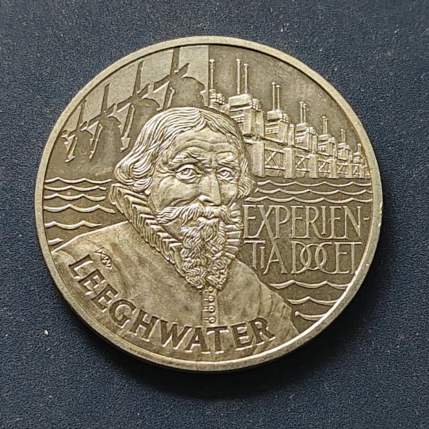 【全场包邮】纯粹捡漏拍498场-持续更新中 荷兰1993年2.5埃居水利工程师莱赫瓦特纪念币