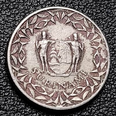 泉币菌-第179场- 精品福利场 - 苏里南10分硬币 1966年 镍钢16mm 美洲钱币