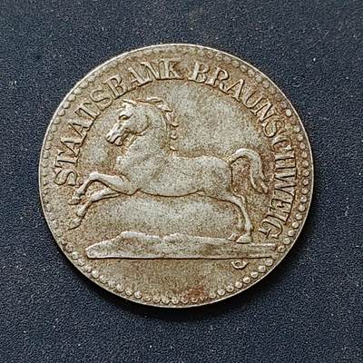 【全场包邮】纯粹捡漏拍498场-持续更新中 - 德国紧急状态布伦瑞克1920年50芬尼铁币