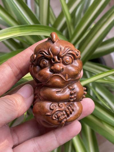 喵了个咪的第三期木器杂项小摆件拍卖 - 黄杨木有求必应