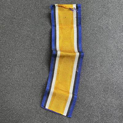 西秦中古拍卖第七十五期 - 英国一战战争奖章绶带 可以用于中国劳工奖章的替换绶带 同款式同一时代