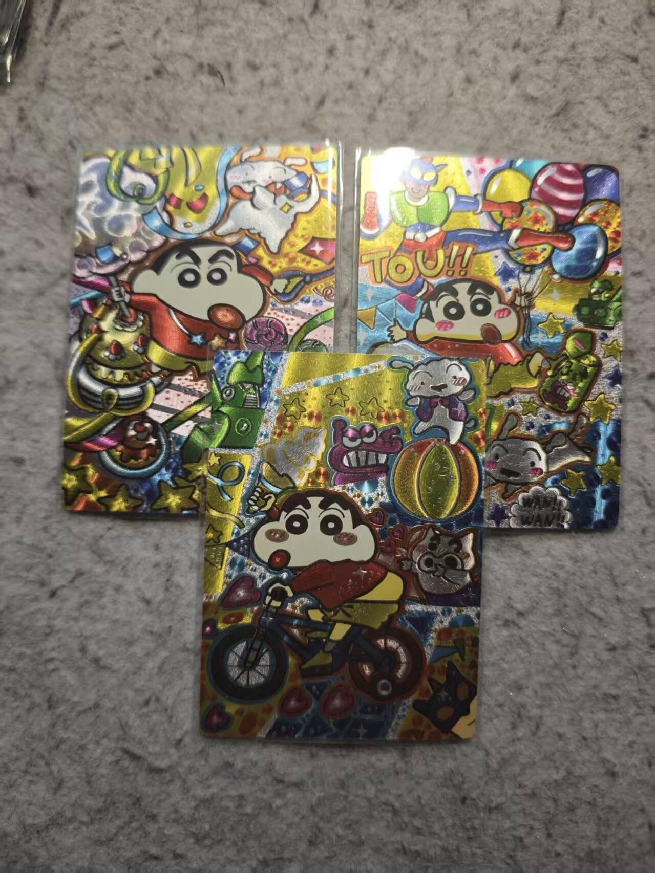 春节前倒数第二场！！龙虎卡牌-七四场（满200元包邮，无佣金，每周六结拍，欢迎送拍） 粗闪3张 奇点 蜡笔小新