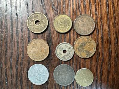 蒂克钱币-第58场 外国散币 奥运/博览会纪念章免佣限时拍 - 各时期 日本散币 9枚