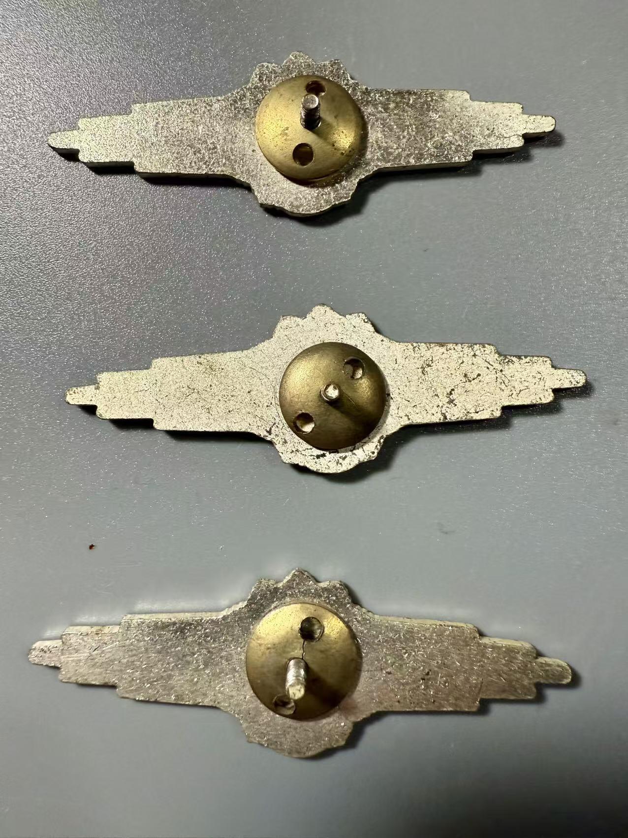 七河·世界币章小拍（总第37期）（周二结标） 德意志民主共和国（东德）国家人民军（NVA）“飞行技能徽章”3枚一套