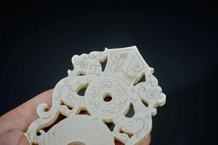 上海都达杂项专场十二（全场包邮】 鸡骨白鸡心玉佩89-25