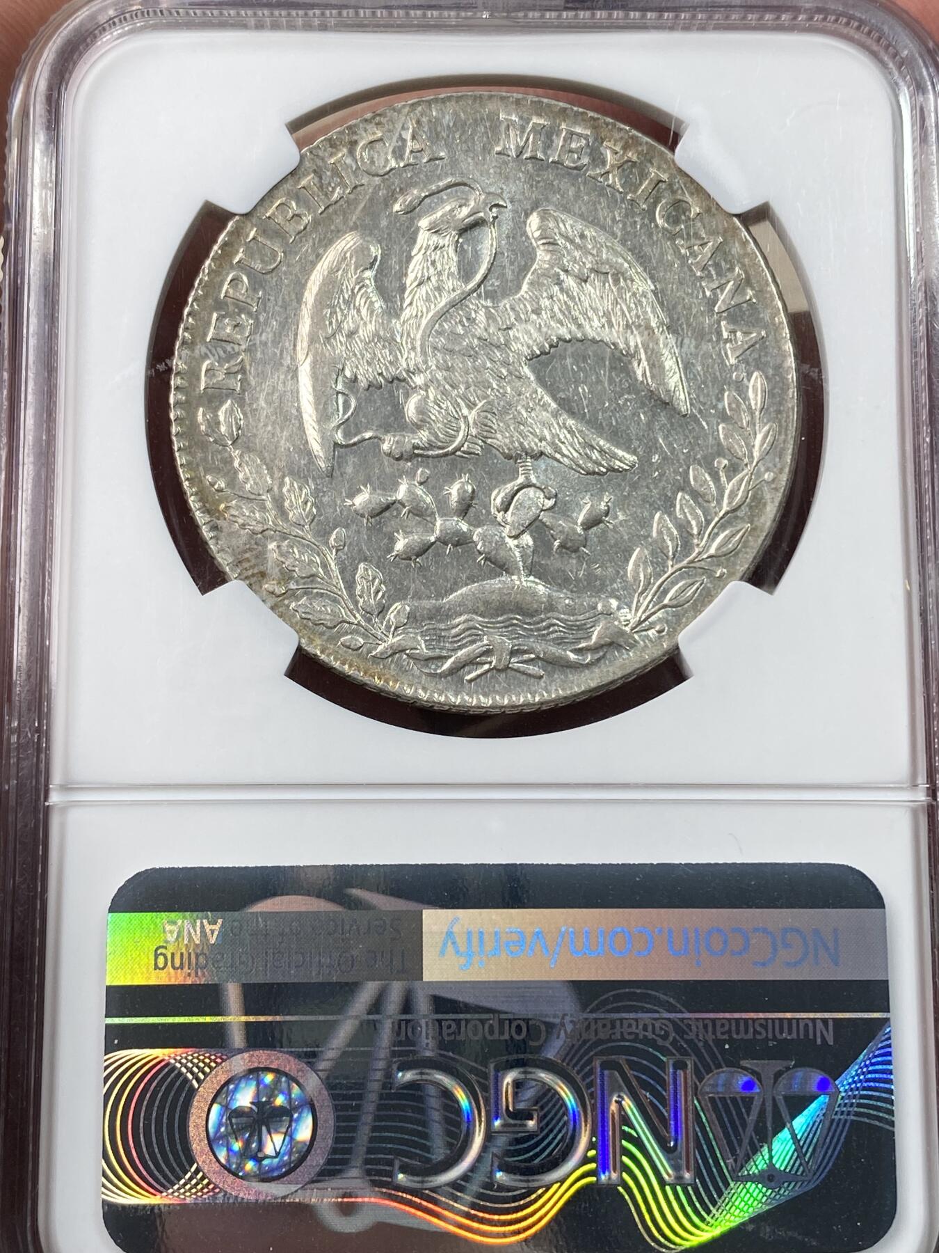 万国钱币拍卖第060期（万国六十期纪念大拍） NGC MS63 1893MO AM墨西哥花边鹰洋8R 原味香槟金淡彩银霜质感 打制深峻细节极佳