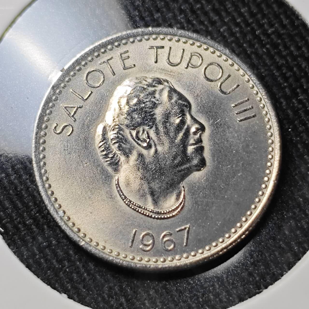 KK钱币收藏小铺  第398期 百期特拍（四拍之二） 2月预留时间 周末发货  1967汤加5分 