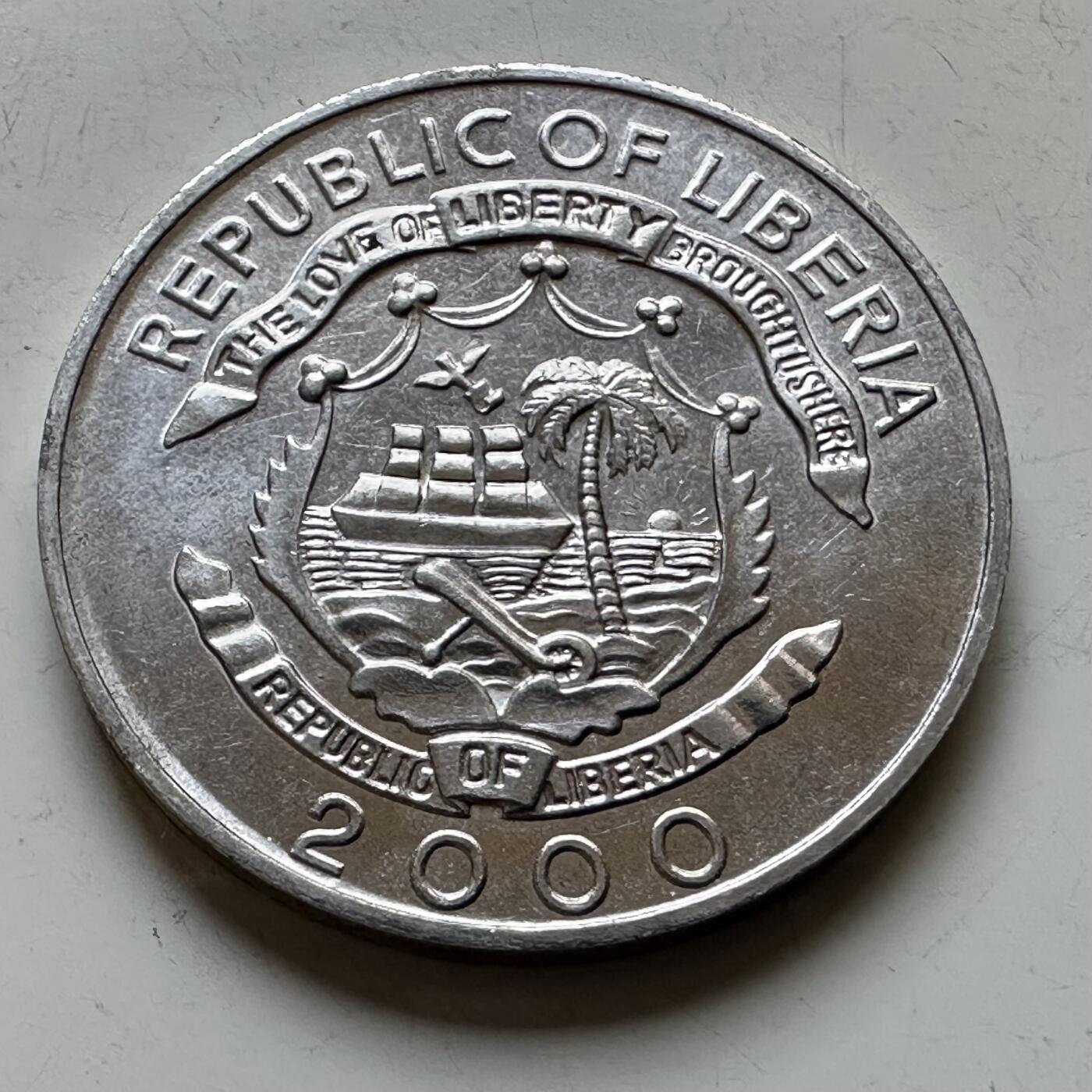 🌹外币初藏🌹🐯2026年第14场  每周二四六晚8️⃣点 接代拍 利比里亚2000年五分