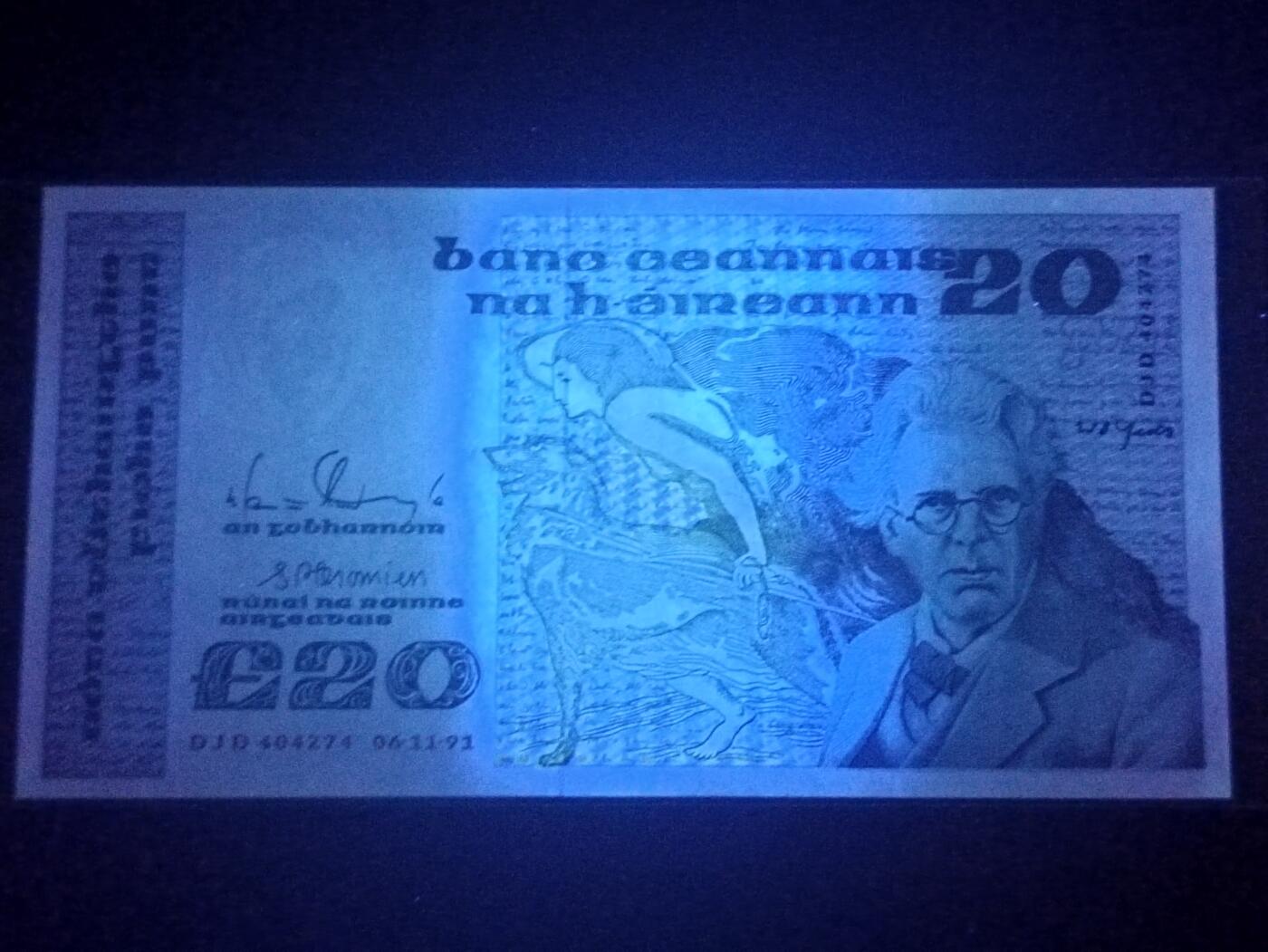 2026二月第一期，总215期 爱尔兰1991年20镑UNC-，作家叶芝和大小布兰克斯群岛，少见中高面值